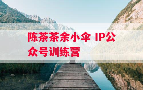 陈茶茶余小伞 IP公众号训练营