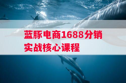 蓝豚电商1688分销实战核心课程